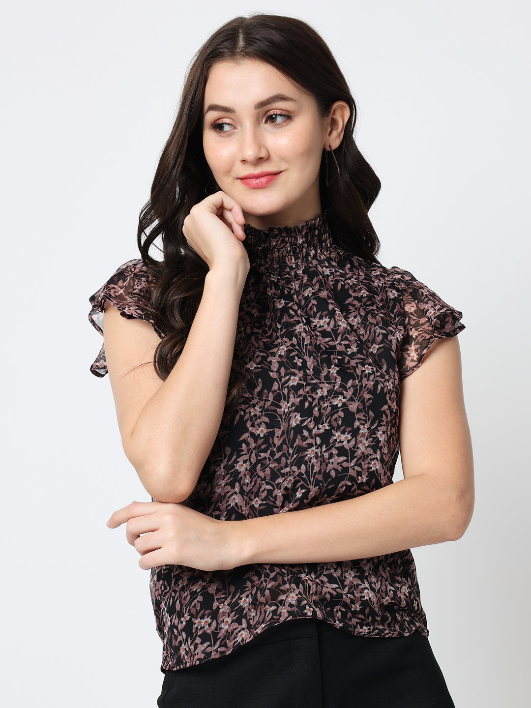 Floral Chiffon Tops for Women in three size M L XL in  Fatehpur-Uttar-Pradesh at best price by Jovshil Jeans - Justdial