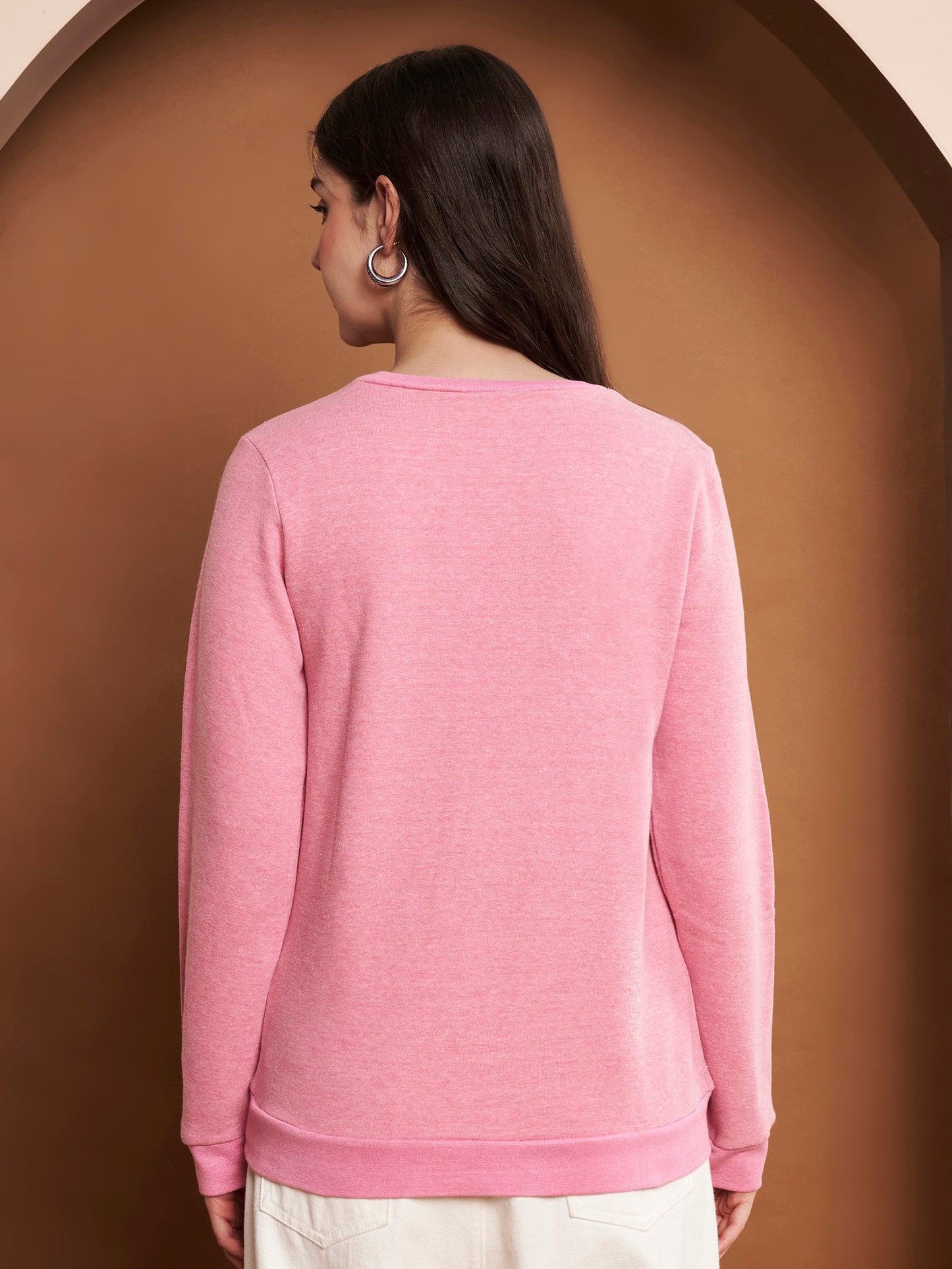 Women Pink Sweatshirt
