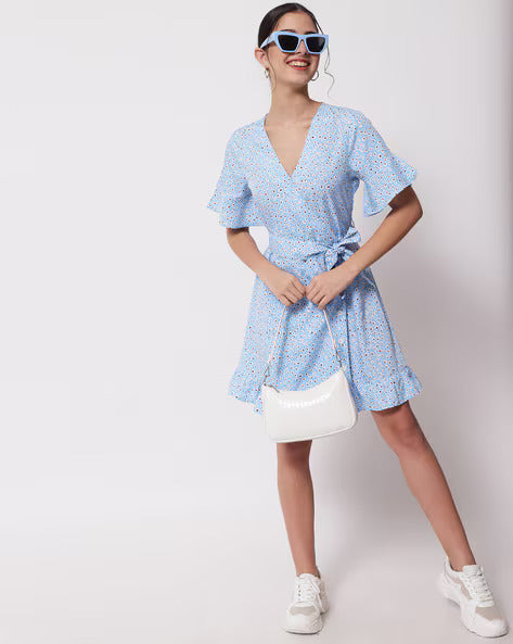Floral Crepe Dress