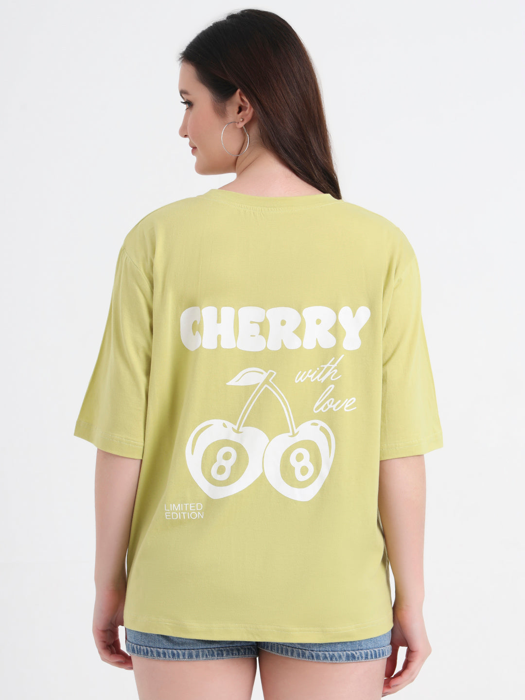 Women Typographic Printed Drop-Shoulder Sleeves T-shirt