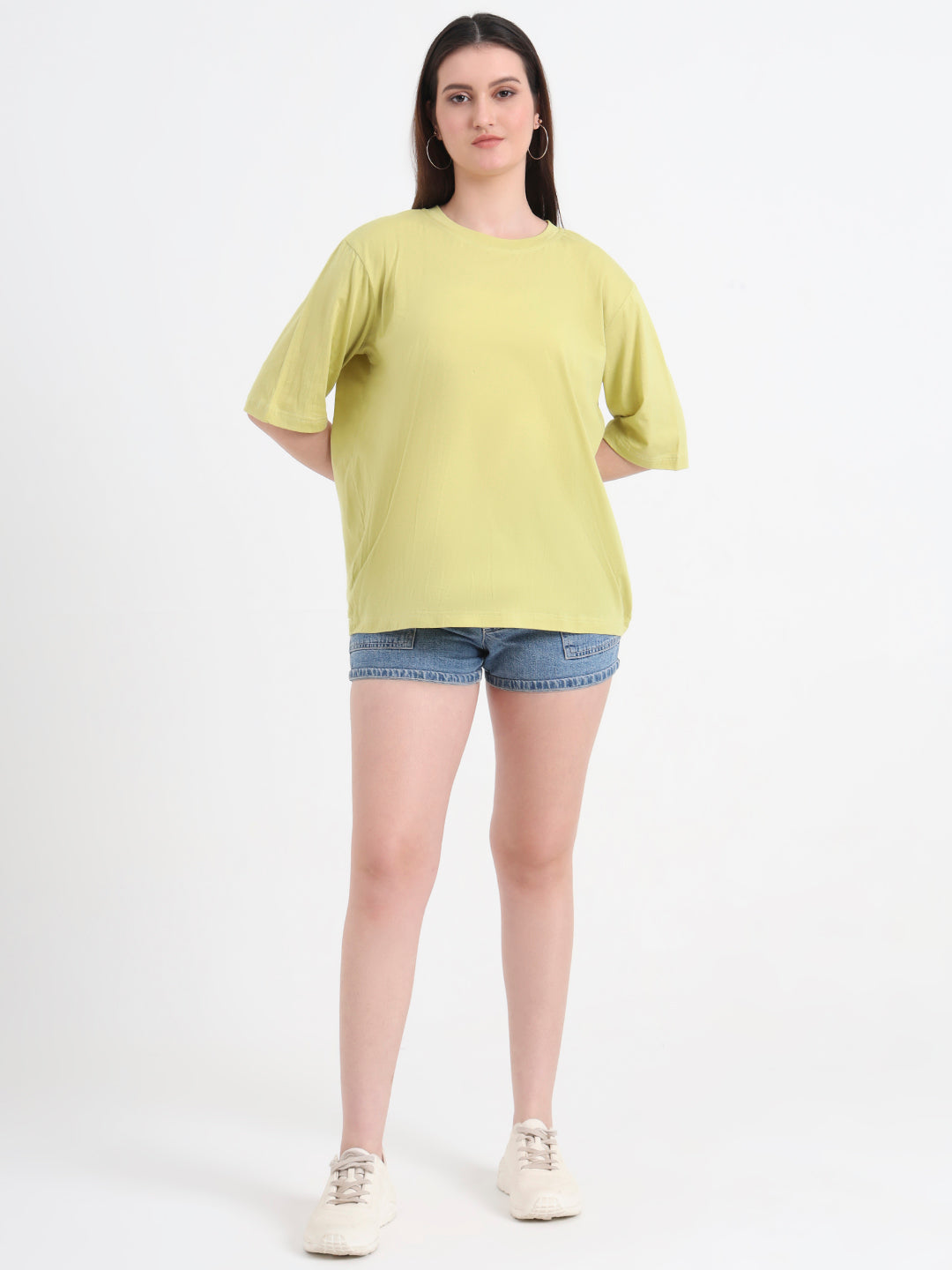 Women Typographic Printed Drop-Shoulder Sleeves T-shirt