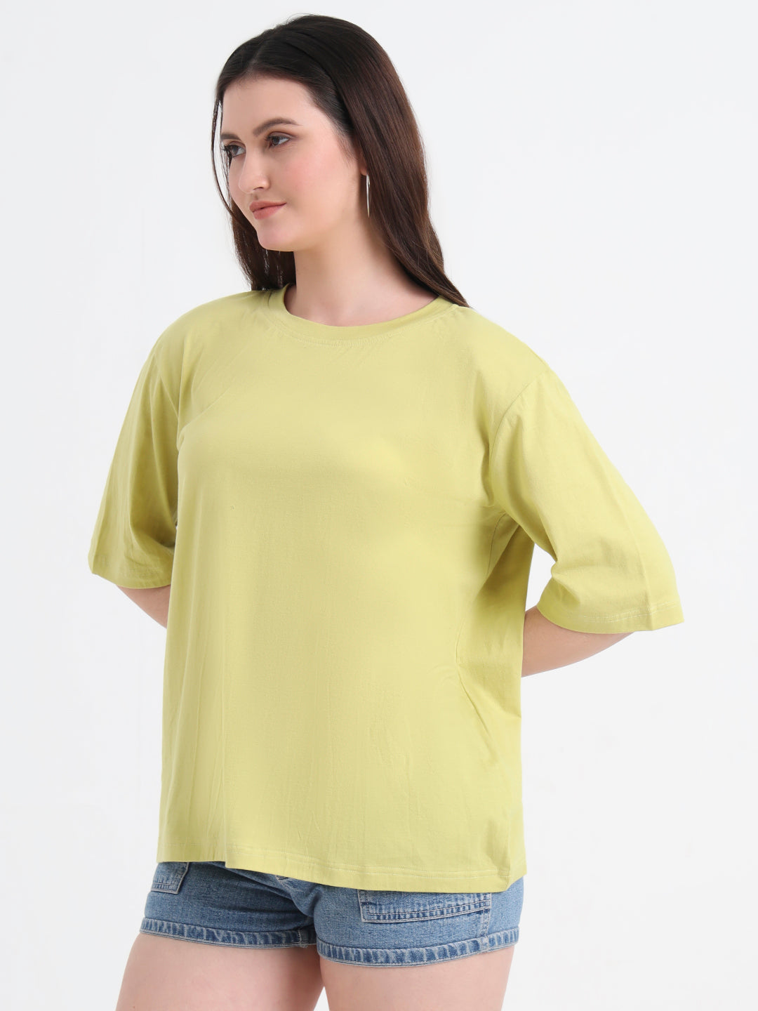 Women Typographic Printed Drop-Shoulder Sleeves T-shirt