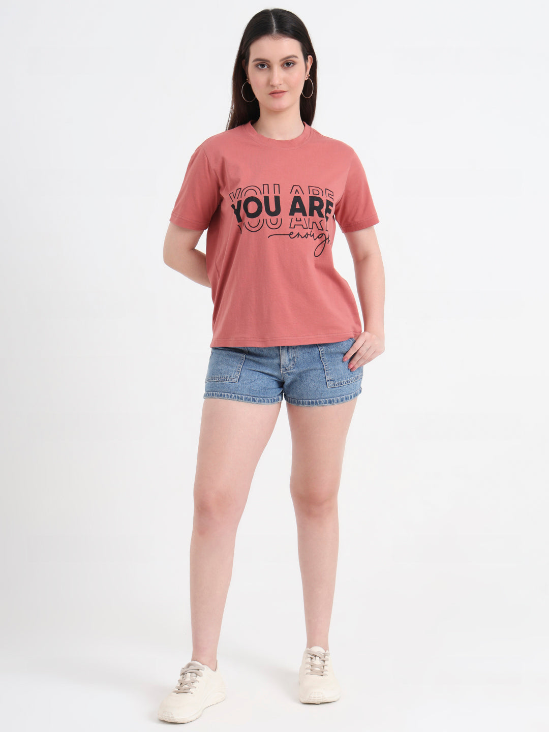 Women Typography Printed T-shirt