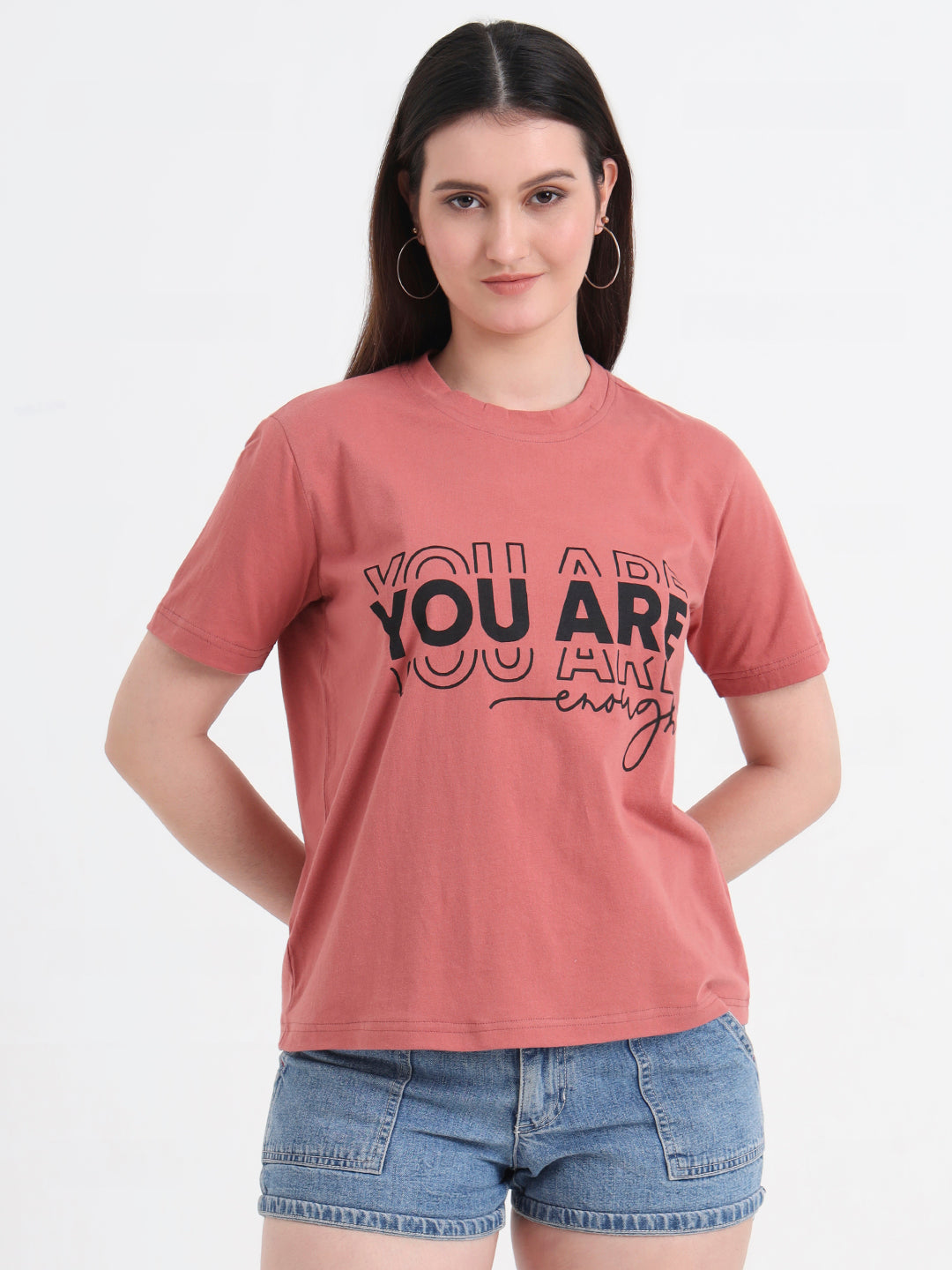 Women Typography Printed T-shirt