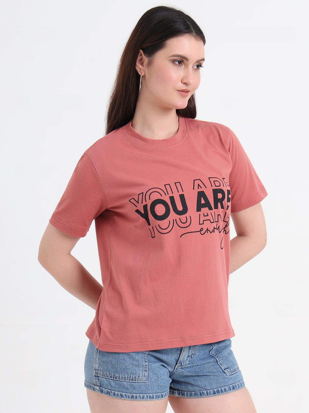 Women Typography Printed T-shirt