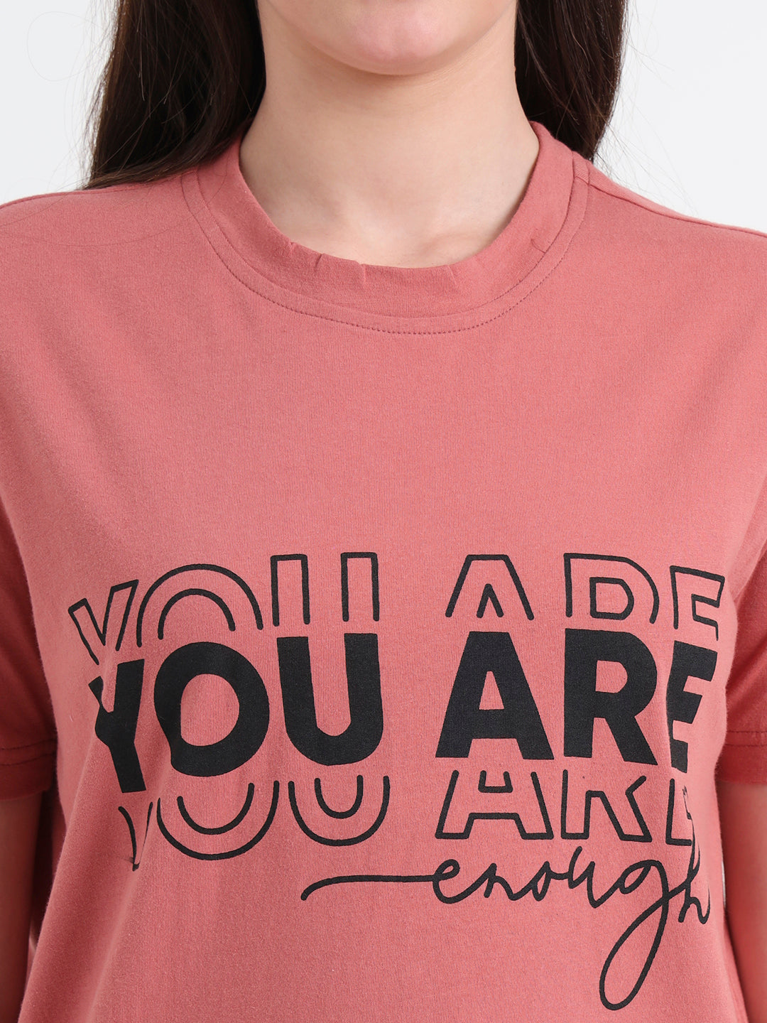 Women Typography Printed T-shirt