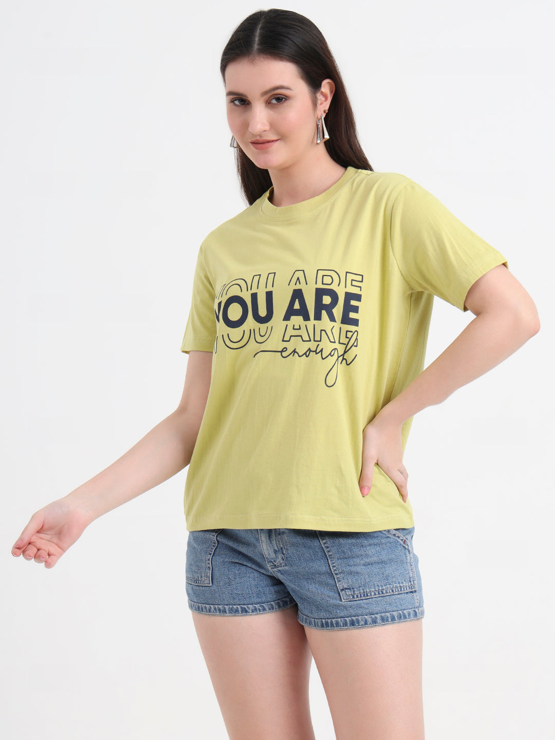 Women Typography Printed T-shirt