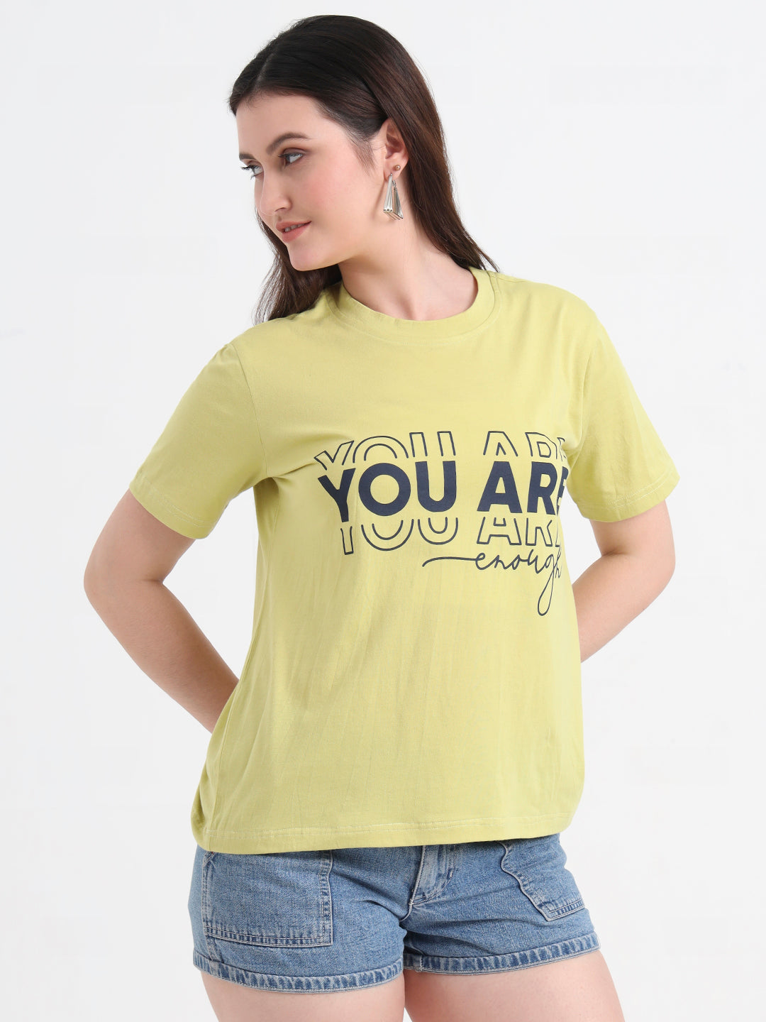 Women Typography Printed T-shirt