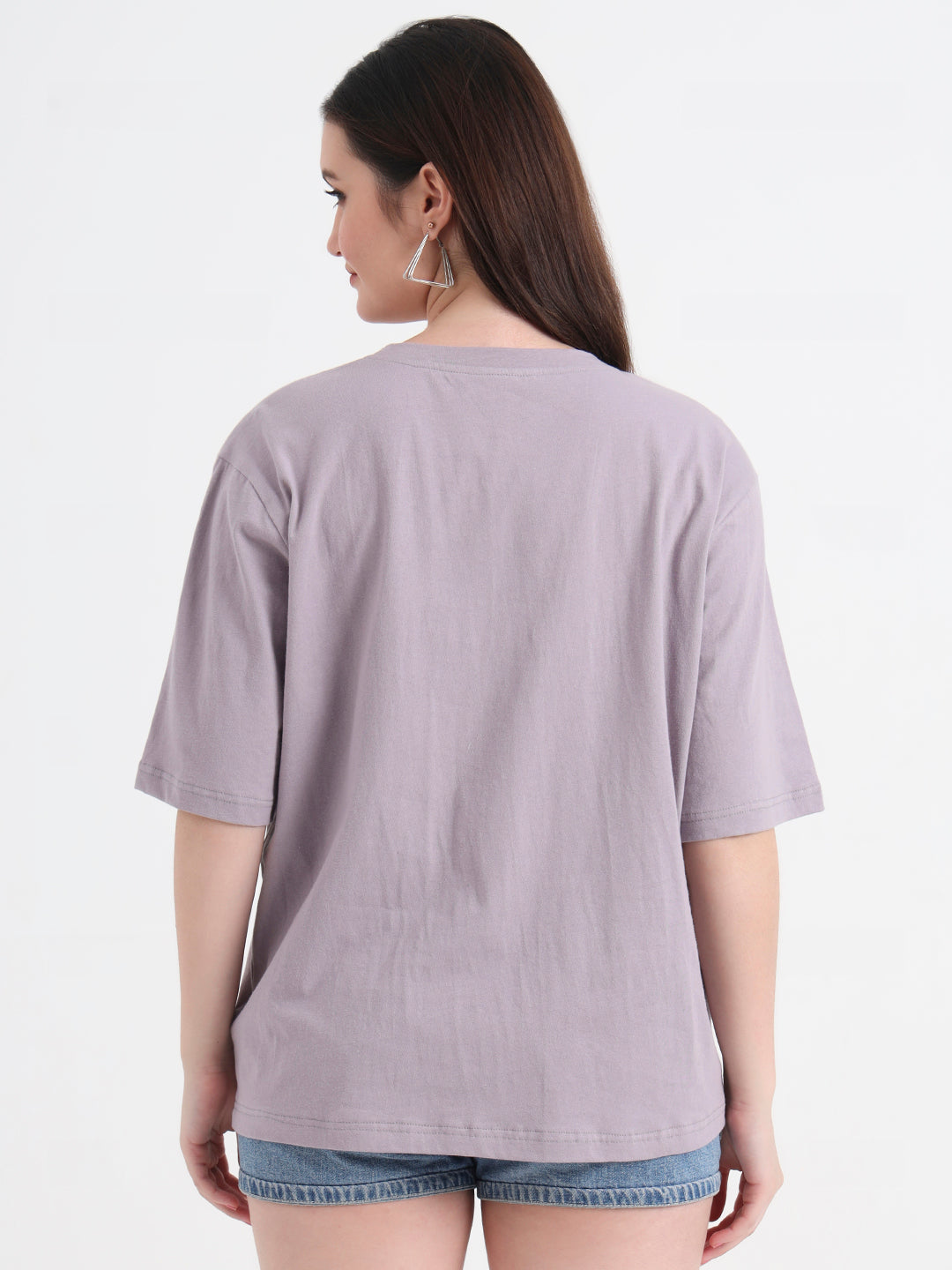 Women Graphic Printed Cotton Oversized T-shirt