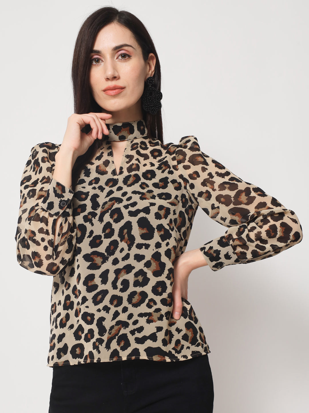 Women animal printed top