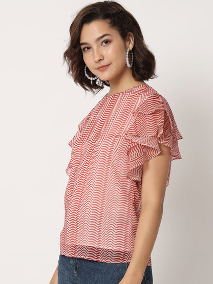 Zigzag top for women's