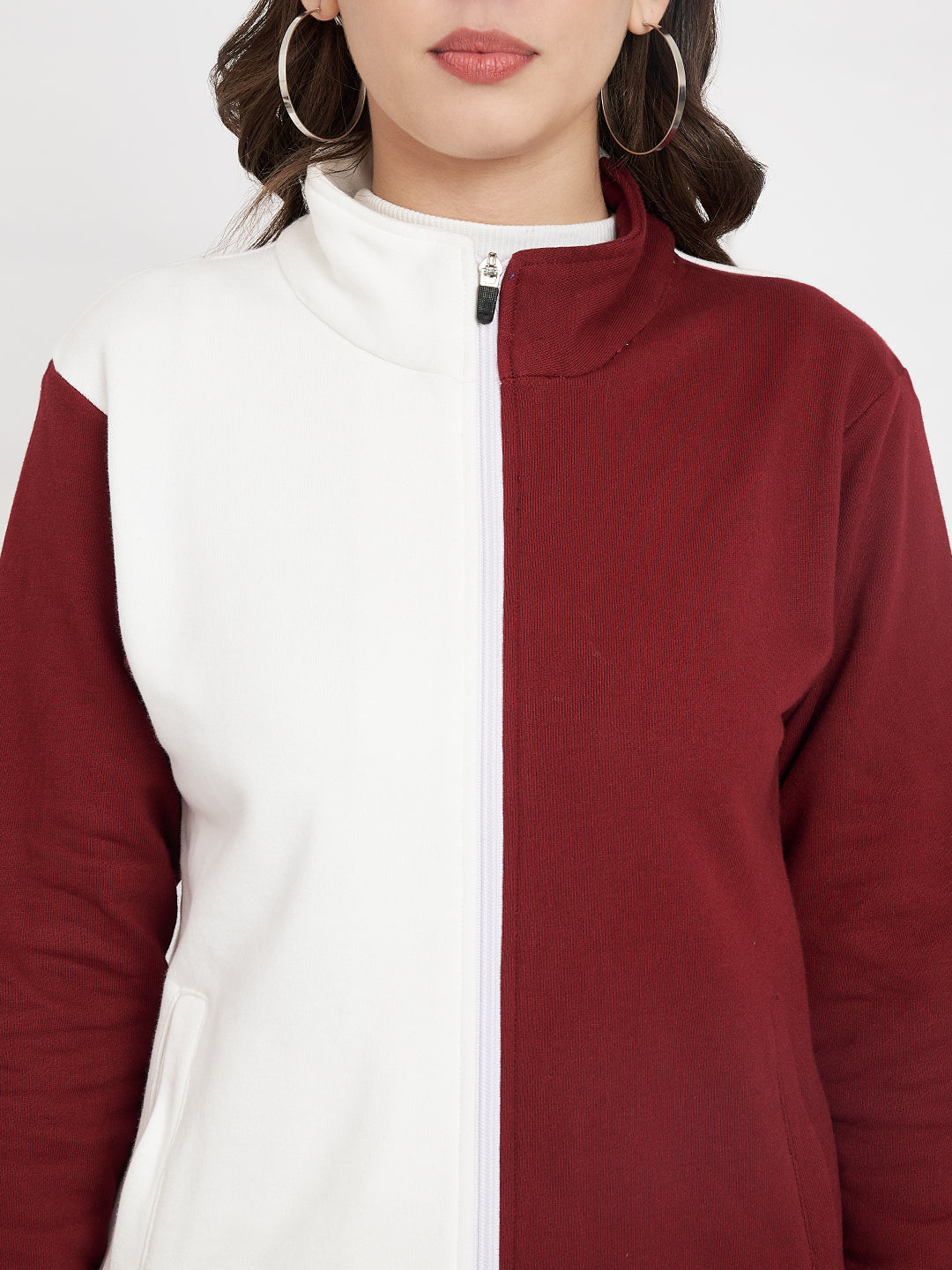 Maroon jacket for women