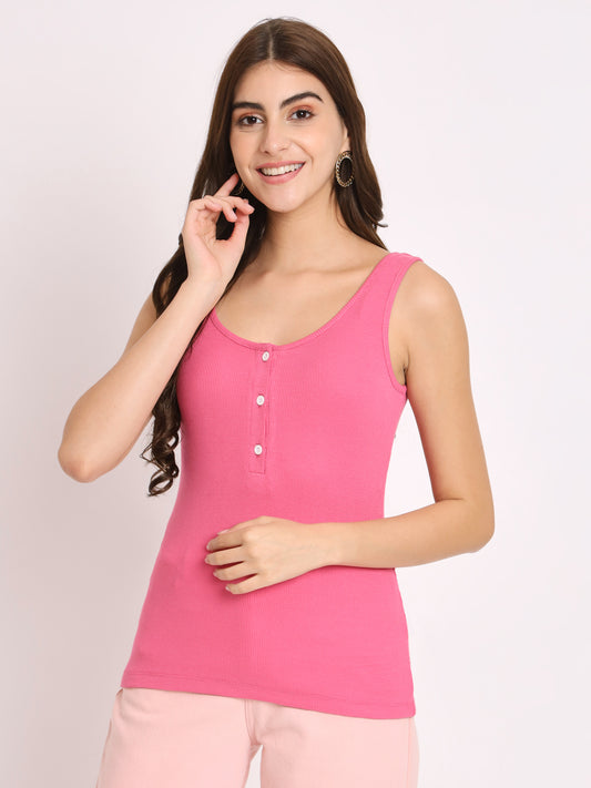 Scoop Neck Ribbed Modal Tank Top