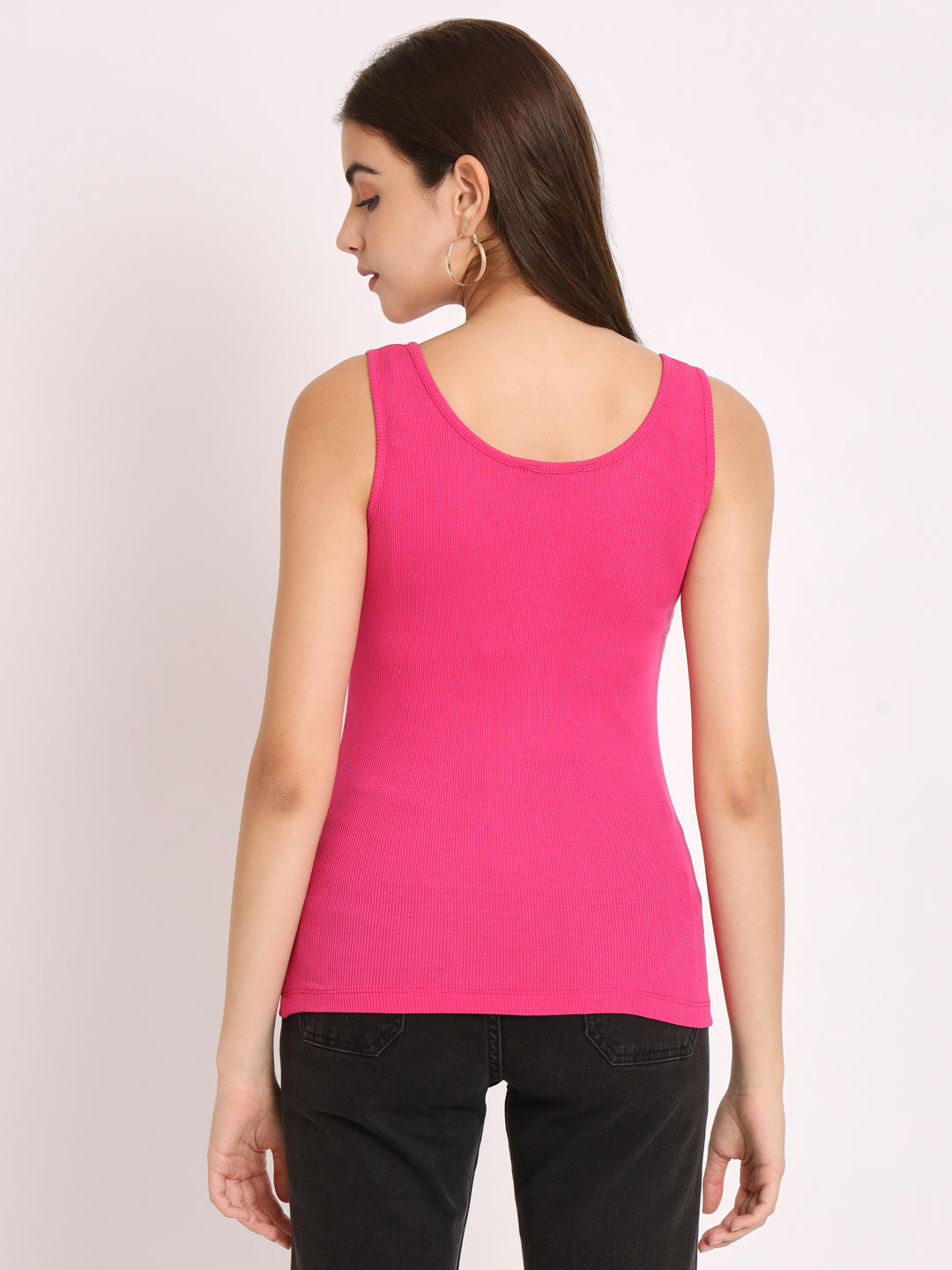 Scoop Neck Ribbed Modal Tank Top