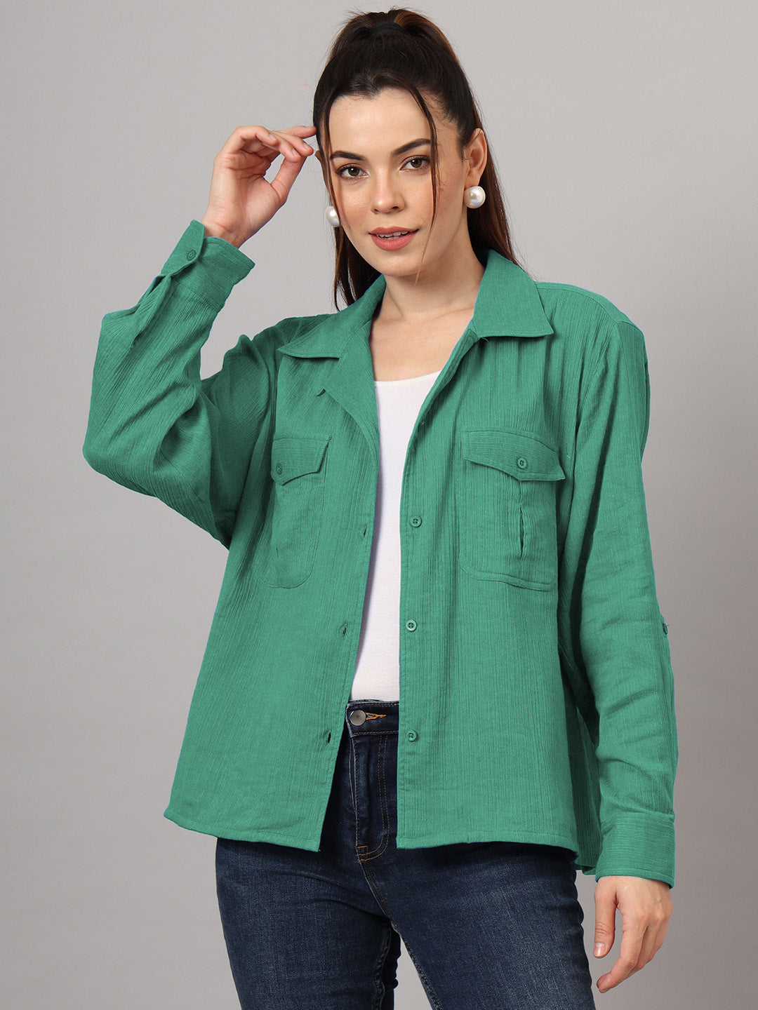 Women Classic Casual Oversize Shirt
