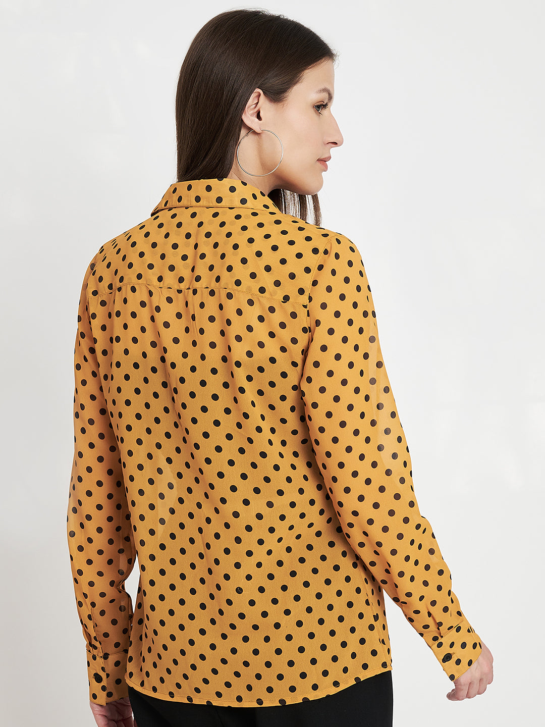 Women Classic Polka Dot Printed Printed Shirt