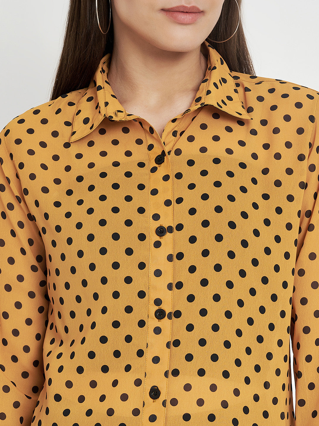 Women Classic Polka Dot Printed Printed Shirt