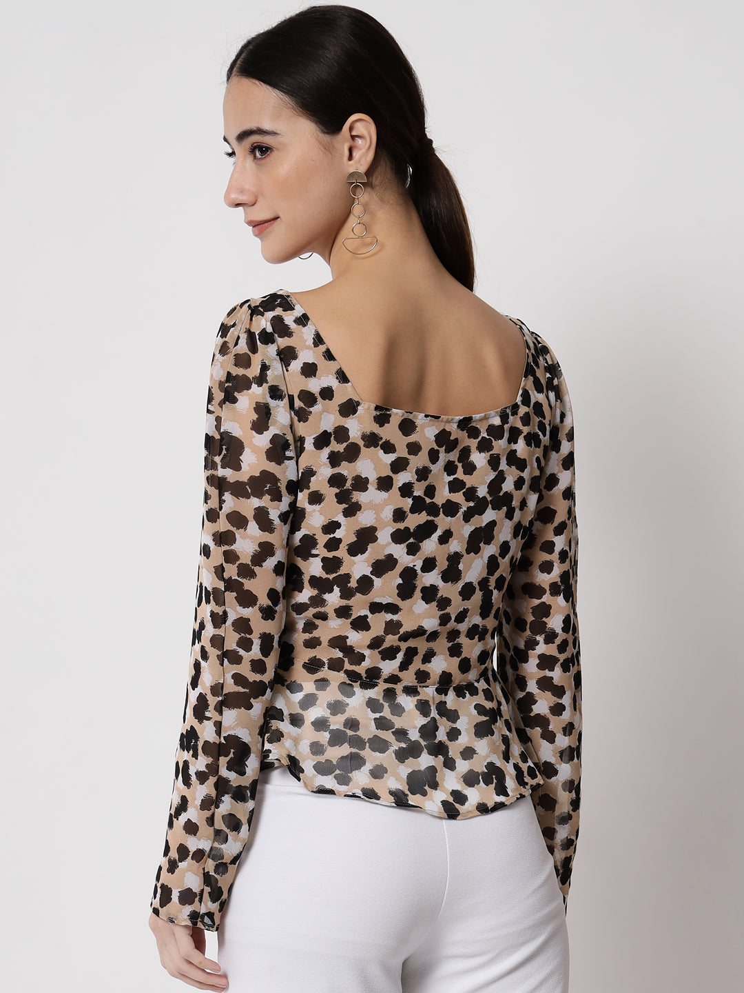 Animal print shirt for women's