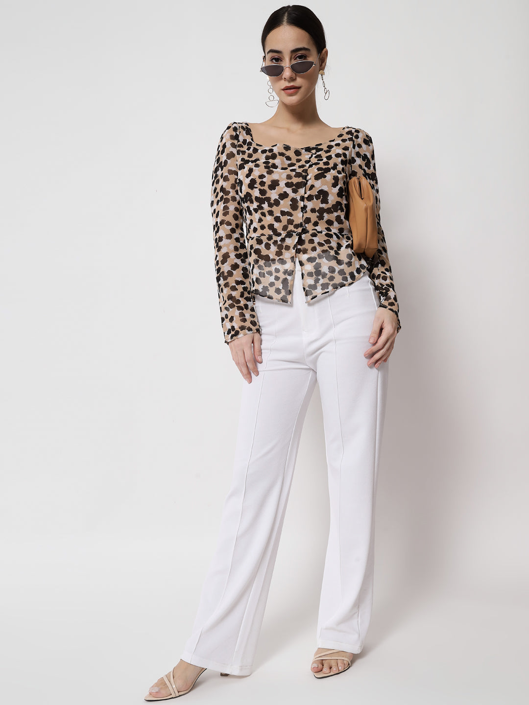 Women's animal print top