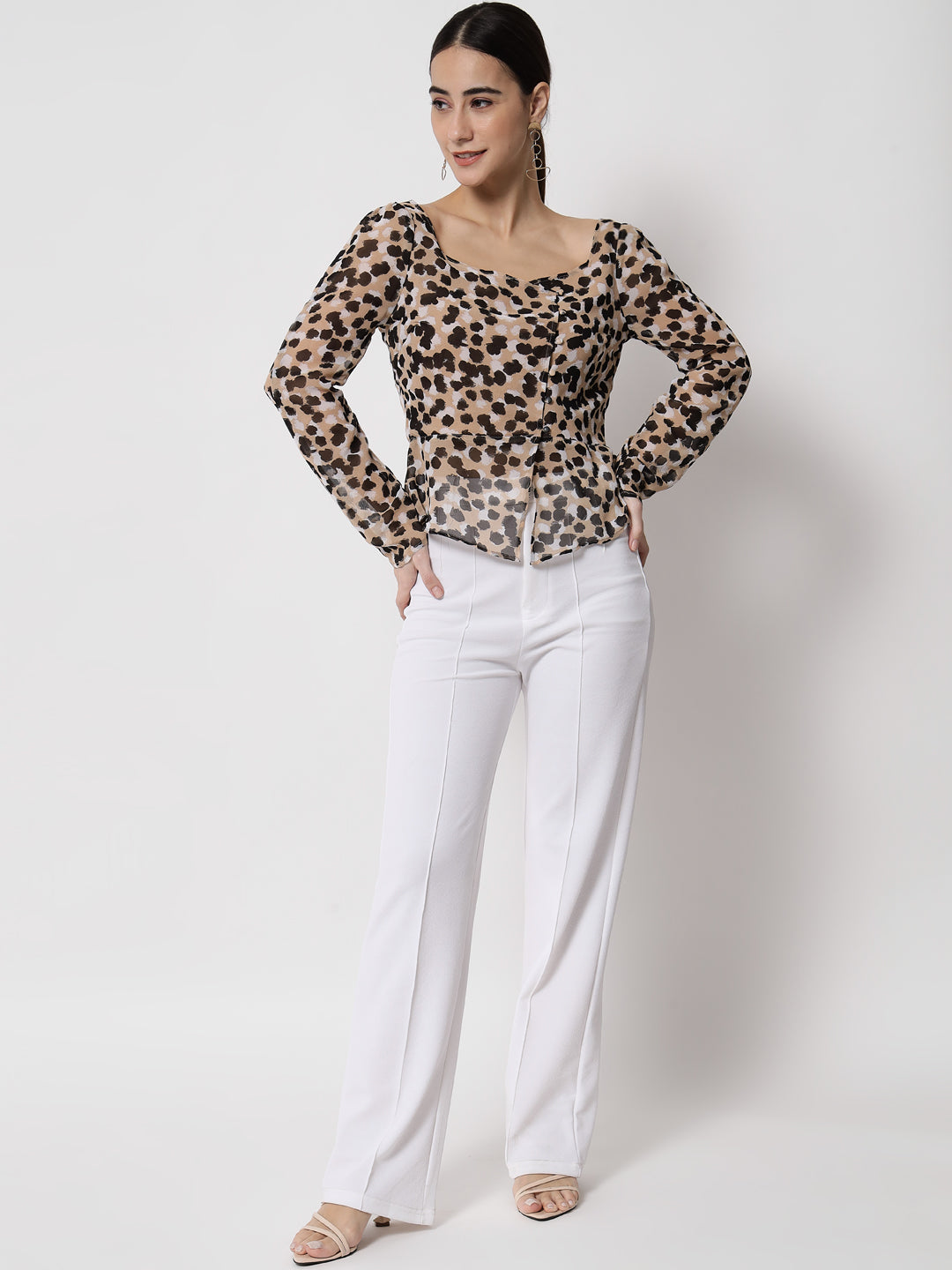 Animal print top for women's