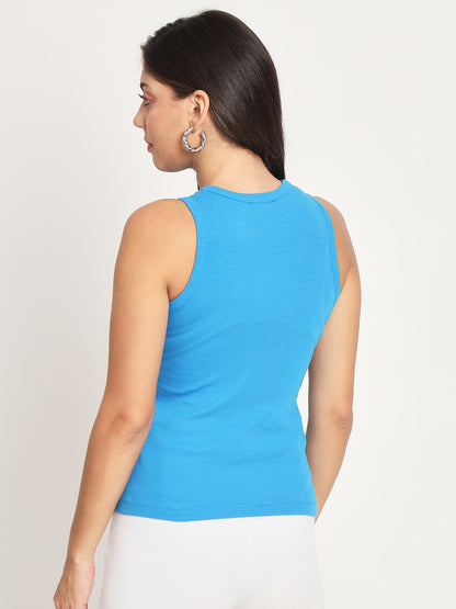 Round Neck Fitted Regular Top