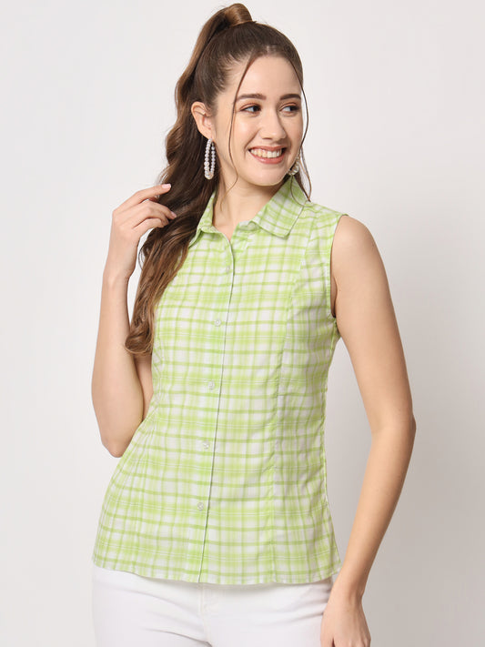 Green shirt for women's