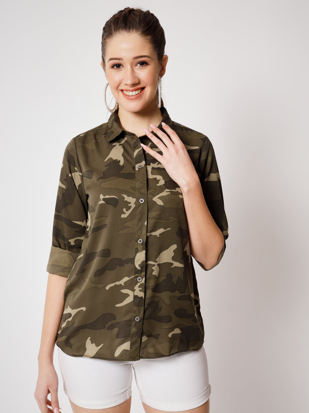 Camouflage shirt for women's