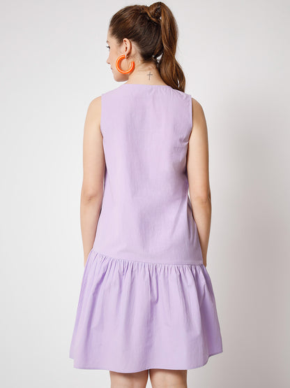 Sleeveless Drop-Waist Dress