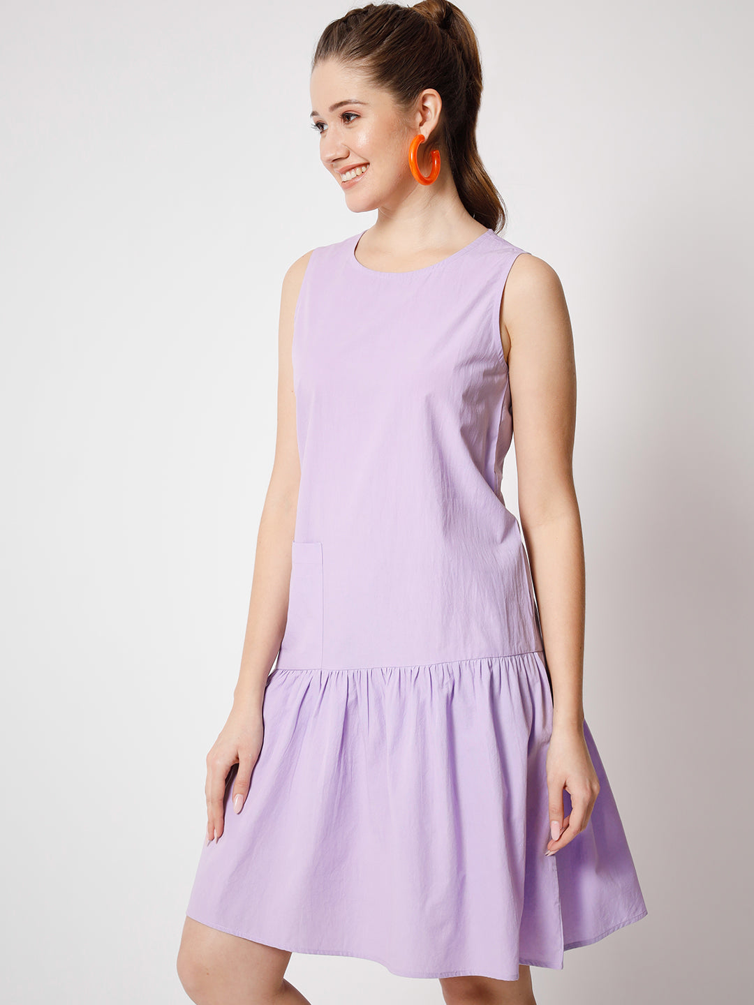 Sleeveless Drop-Waist Dress