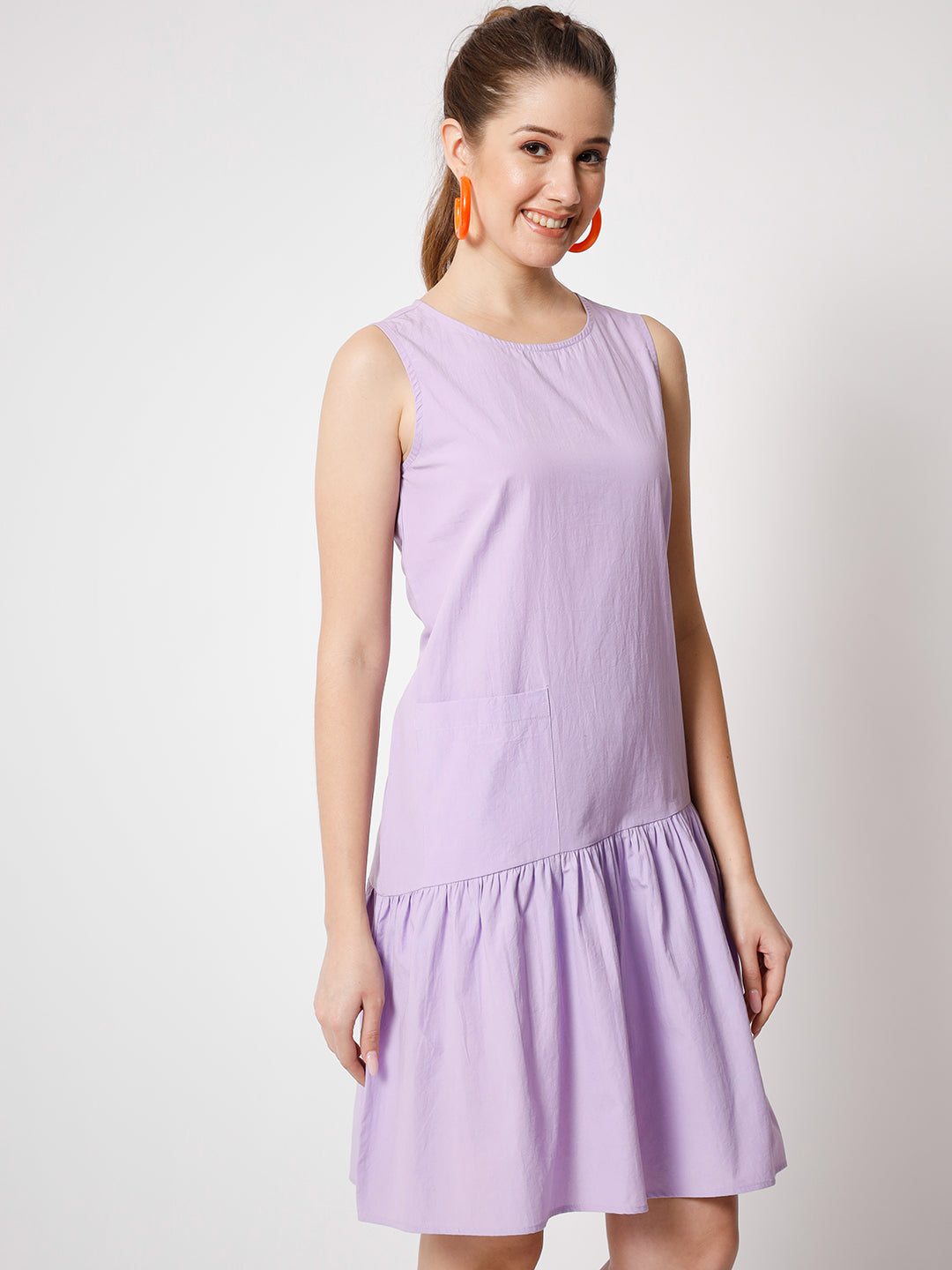 Sleeveless Drop-Waist Dress