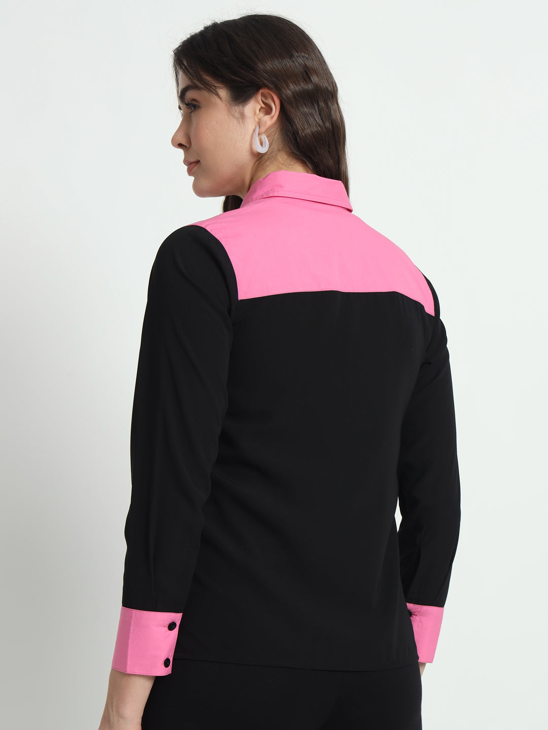 black and pink shirt for women