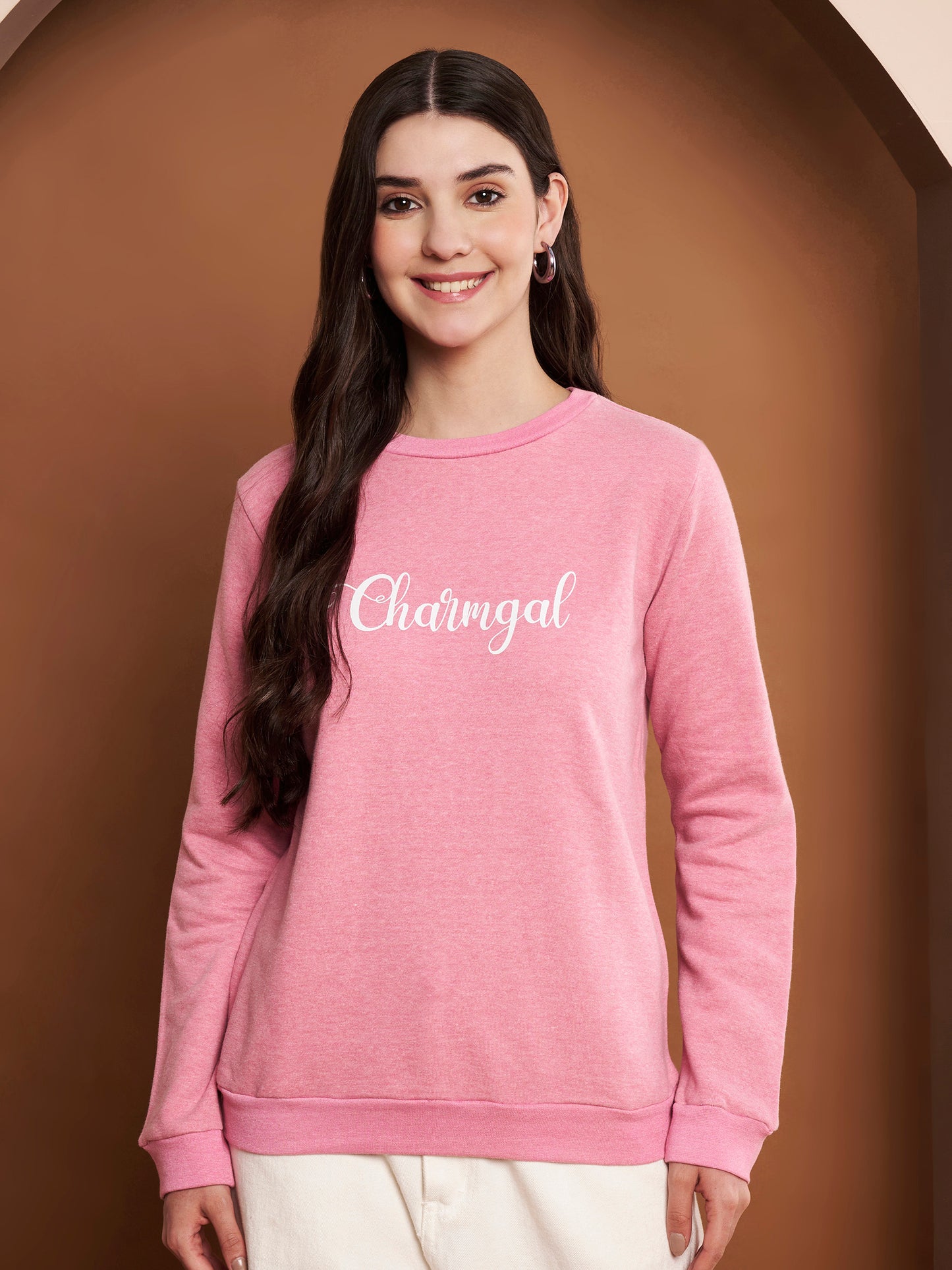 Women Pink Sweatshirt