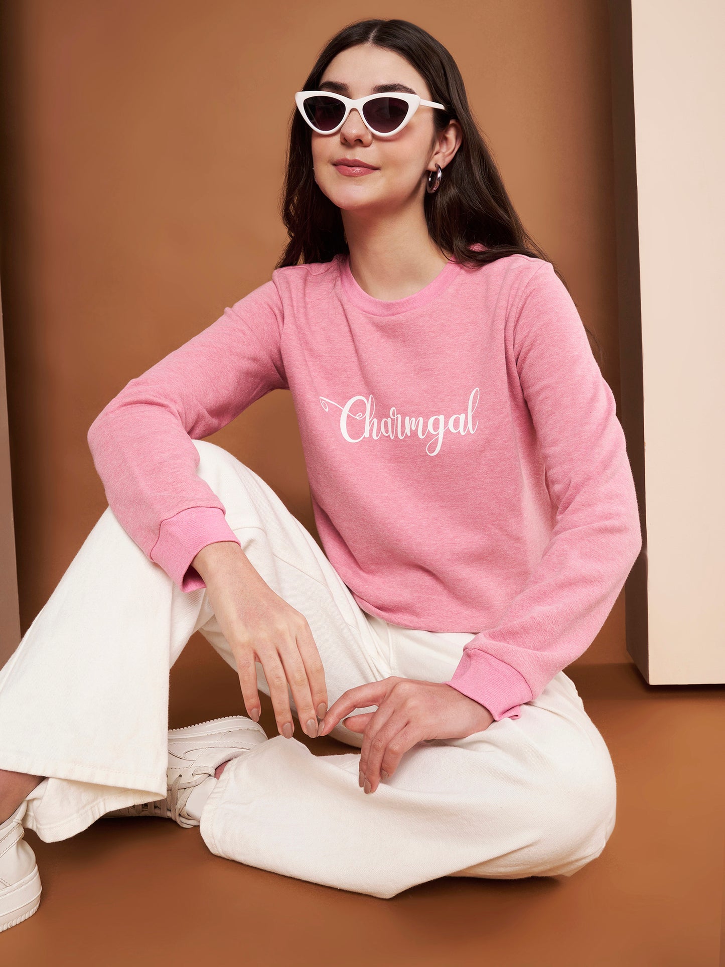 Women Pink Sweatshirt