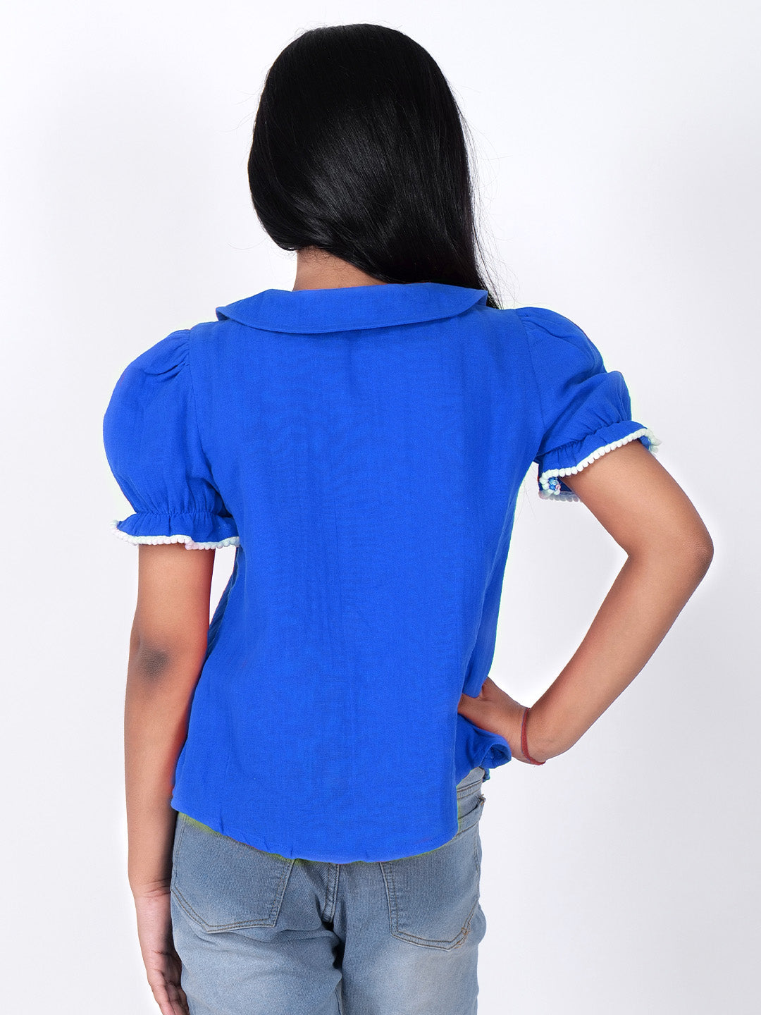 Girls Cotton Shirt Style Top