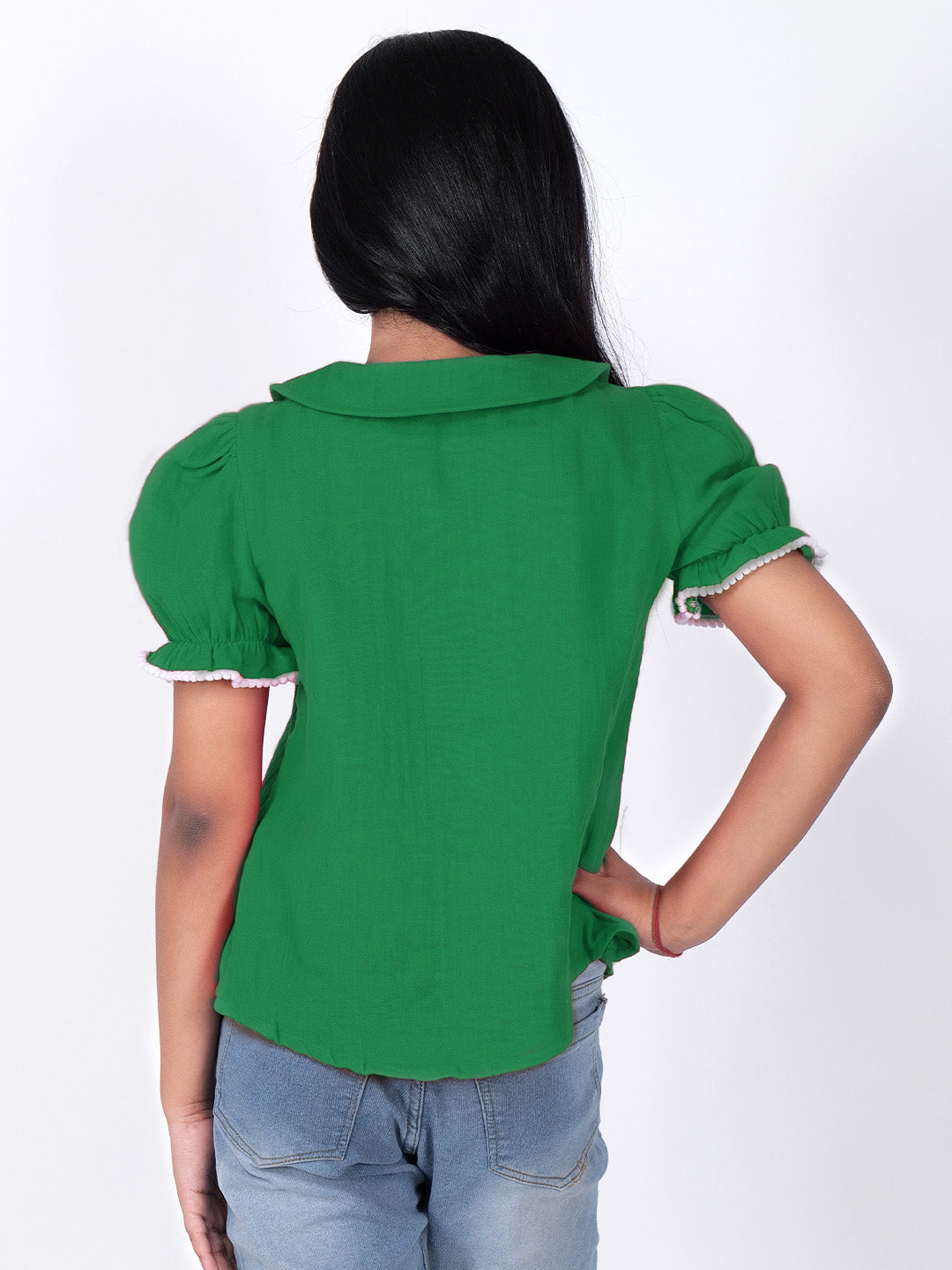 Girls Cotton Shirt Style Top