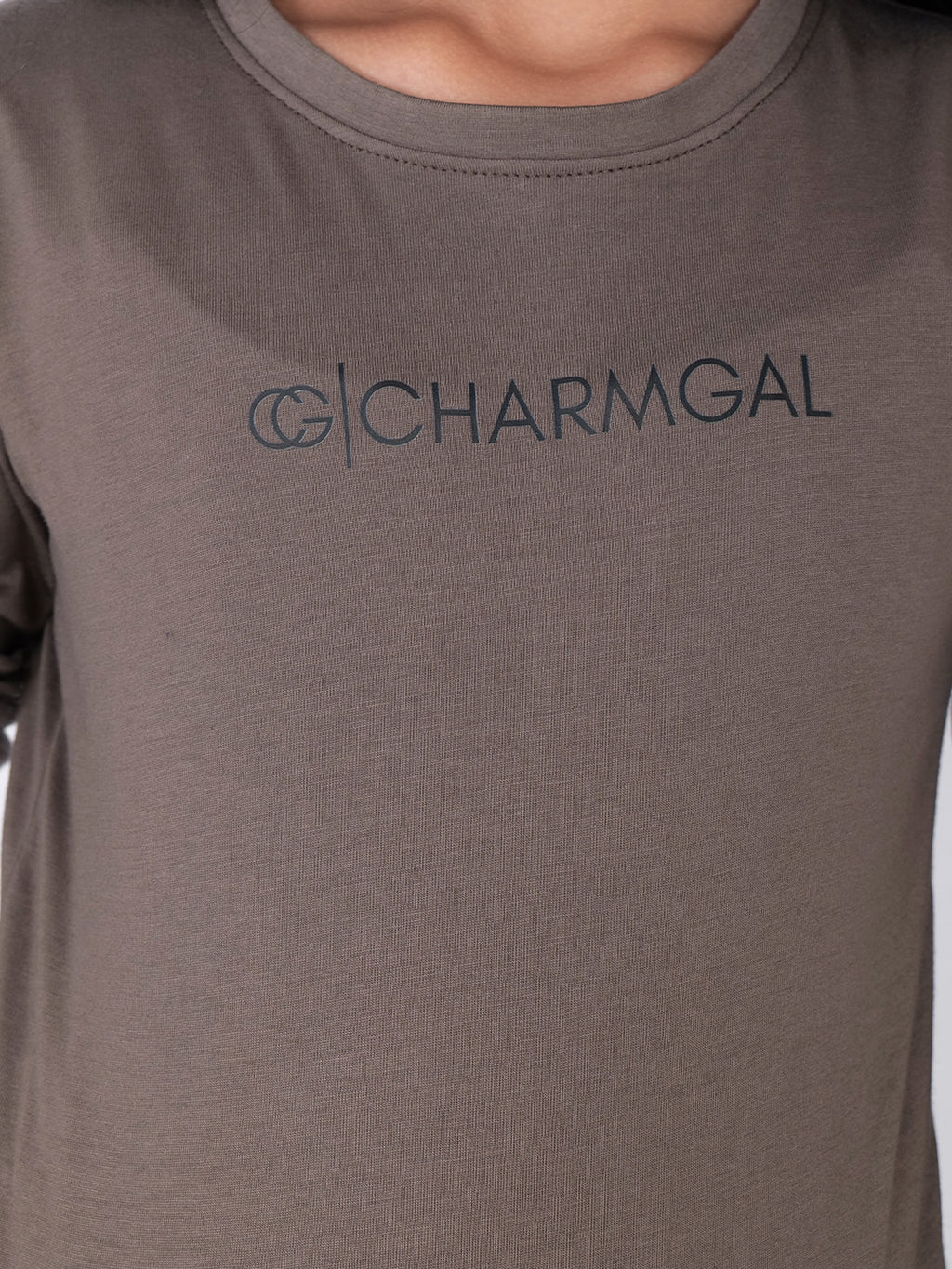 Logo Printed Round Neck Cotton T-shirt