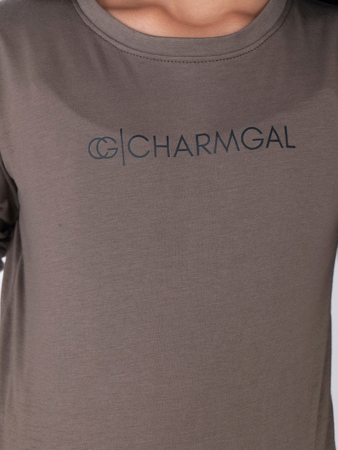 Logo Printed Round Neck Cotton T-shirt