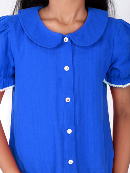Girls Cotton Shirt Style Top