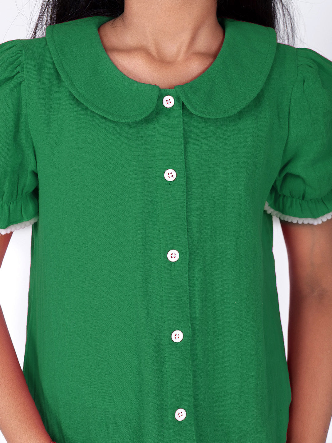 Girls Cotton Shirt Style Top