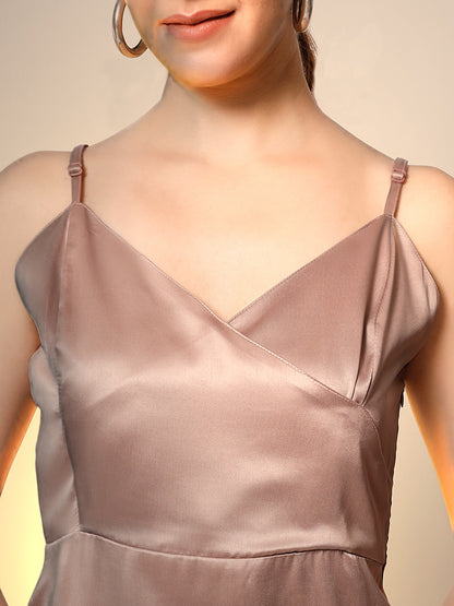 Women's Grey Body Party Dress close up