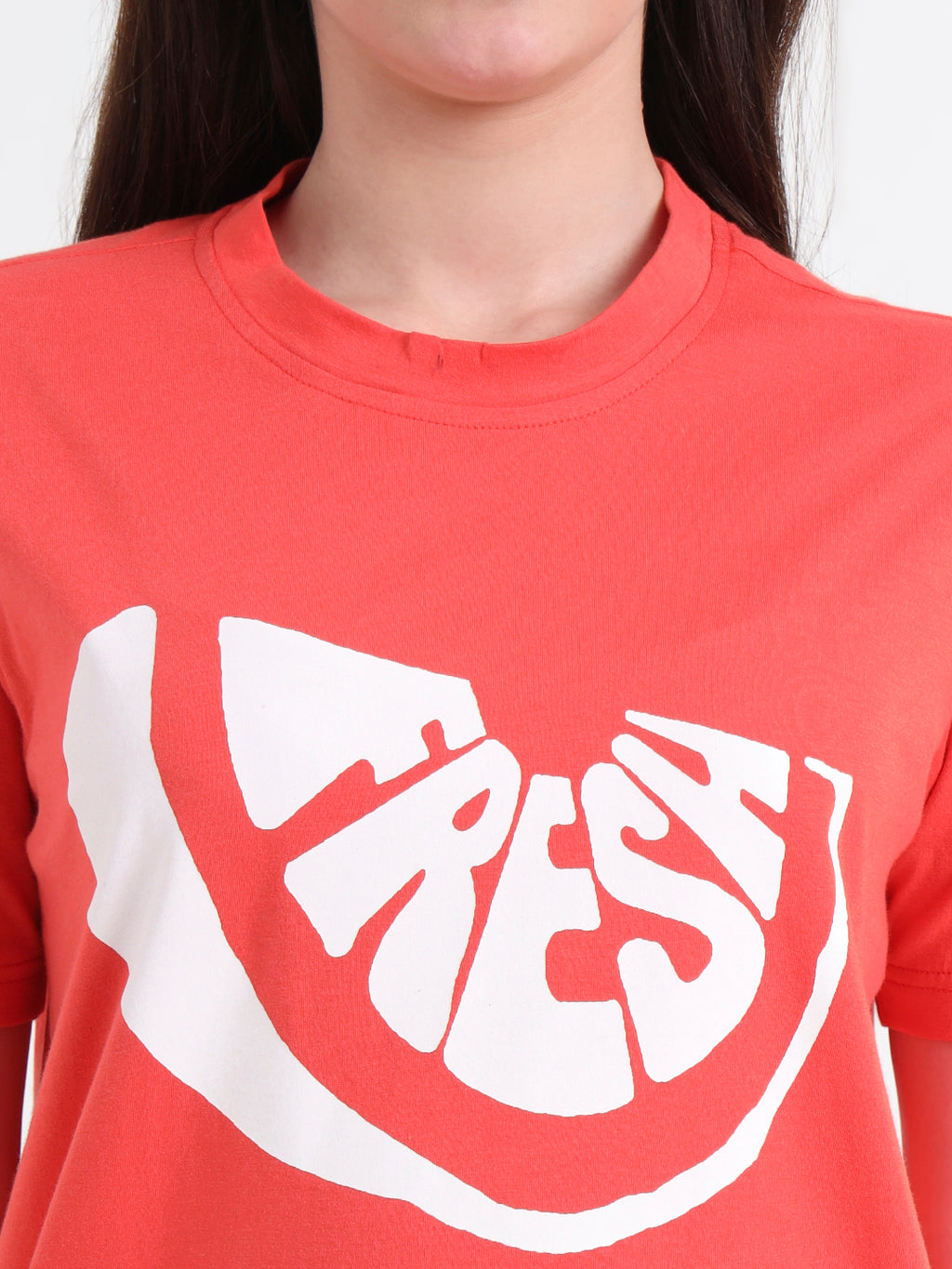 Women Printed Slim Fit Cotton T-shirt