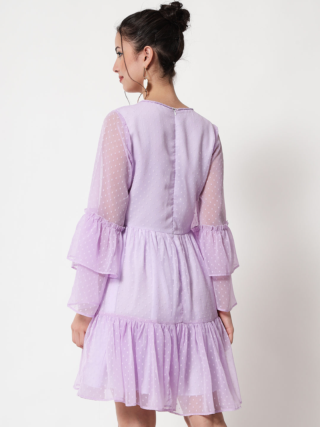 Lavender Georgette Dress