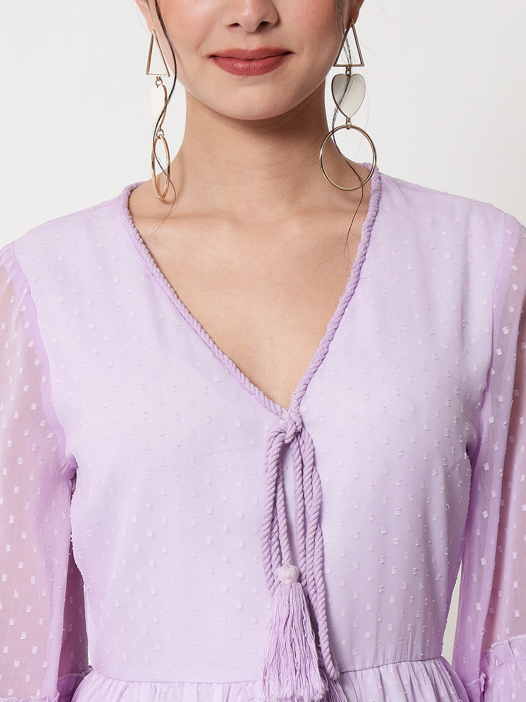 Lavender Georgette Dress