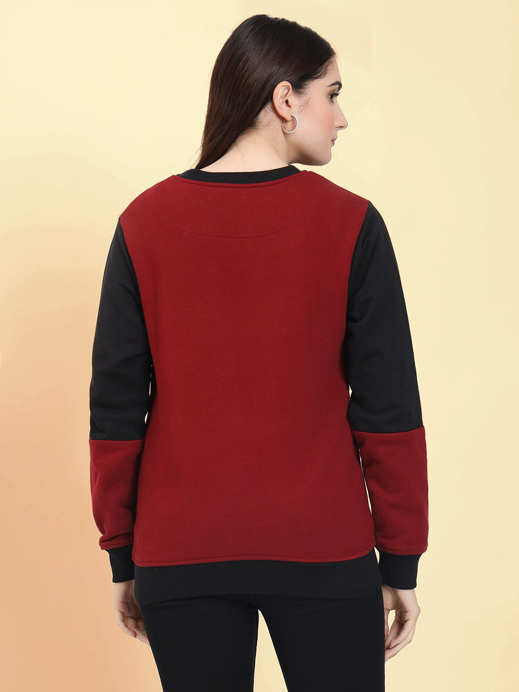 Women Colourblocked Sweatshirt