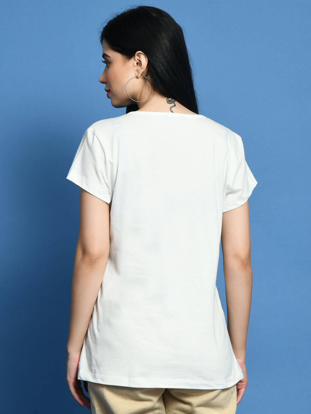 V-Neck Casual Cotton T-Shirt