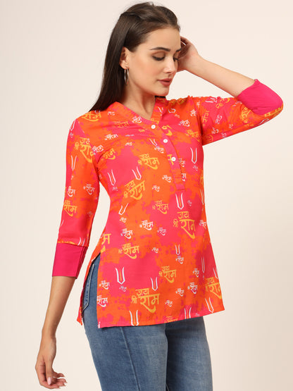 Ethnic Motifs Printed V-Neck Kurti