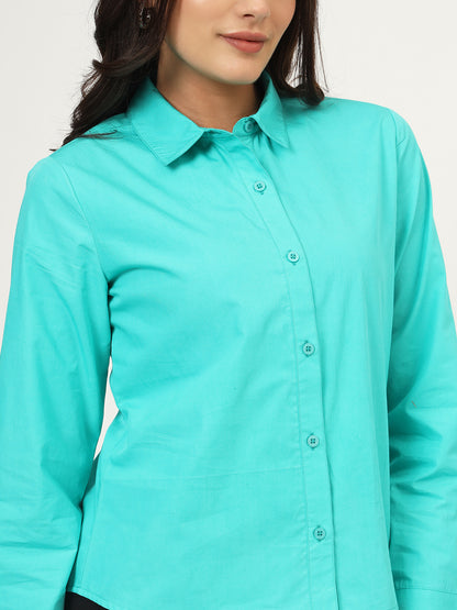 Women Classic Slim Fit Opaque Formal Shirt