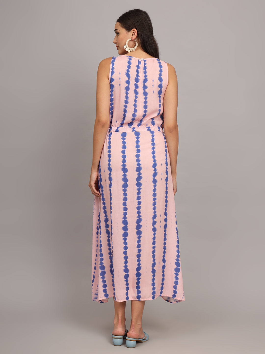 Tie & Dye A-Line Midi Dress