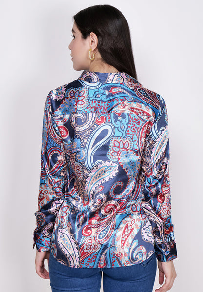 paisley print shirt for women