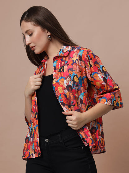 Classic Graphic Opaque Printed Casual Shirt